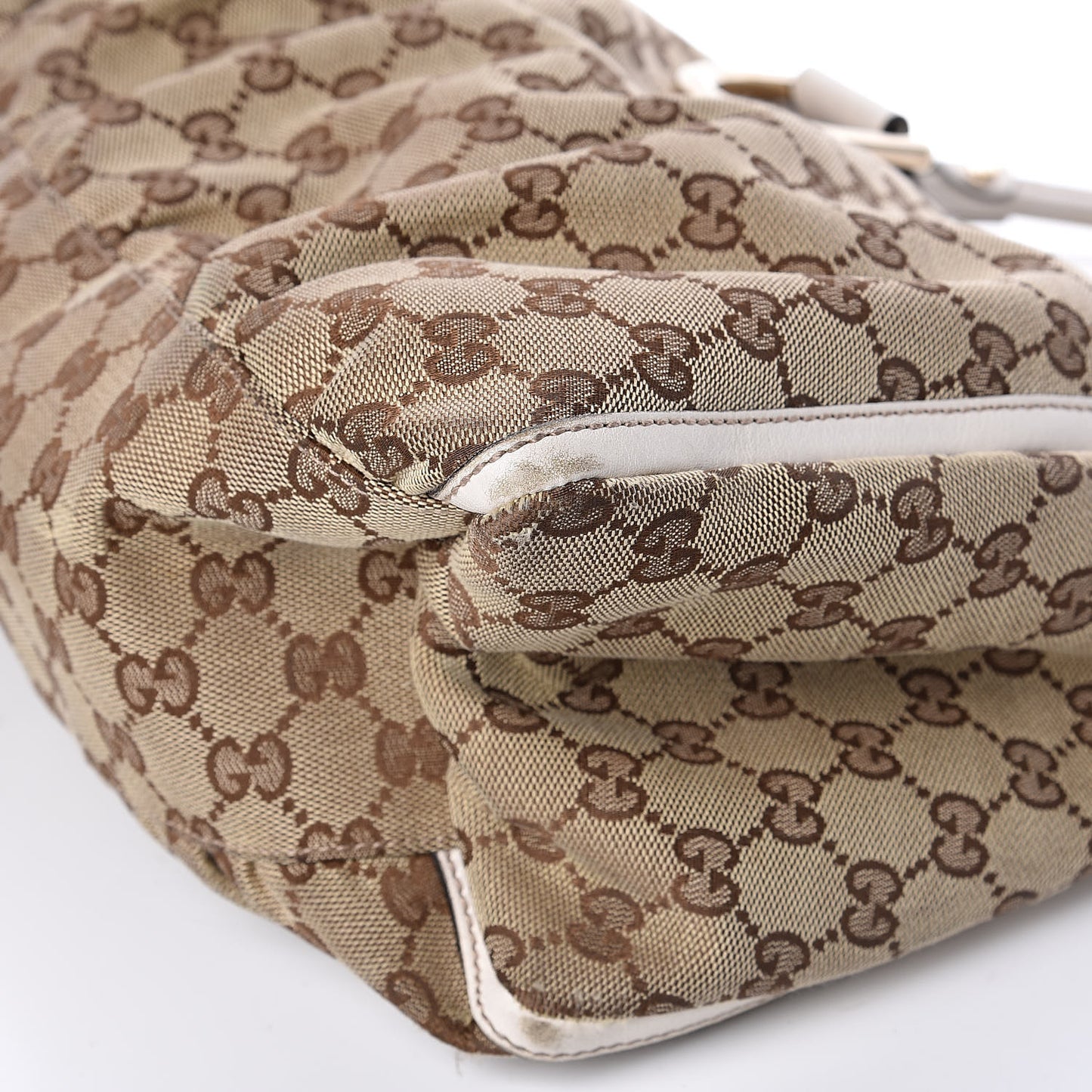 Monogram Large D Gold Hobo Off White