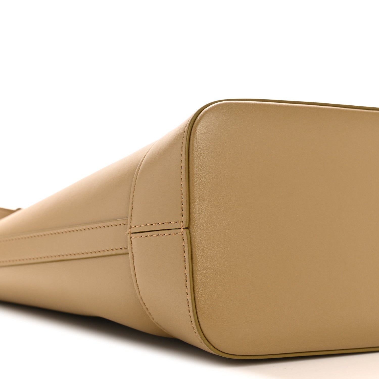 Celine Smooth Calfskin Small Cuir Triomphe Bucket Bag Olive 10 of 13
