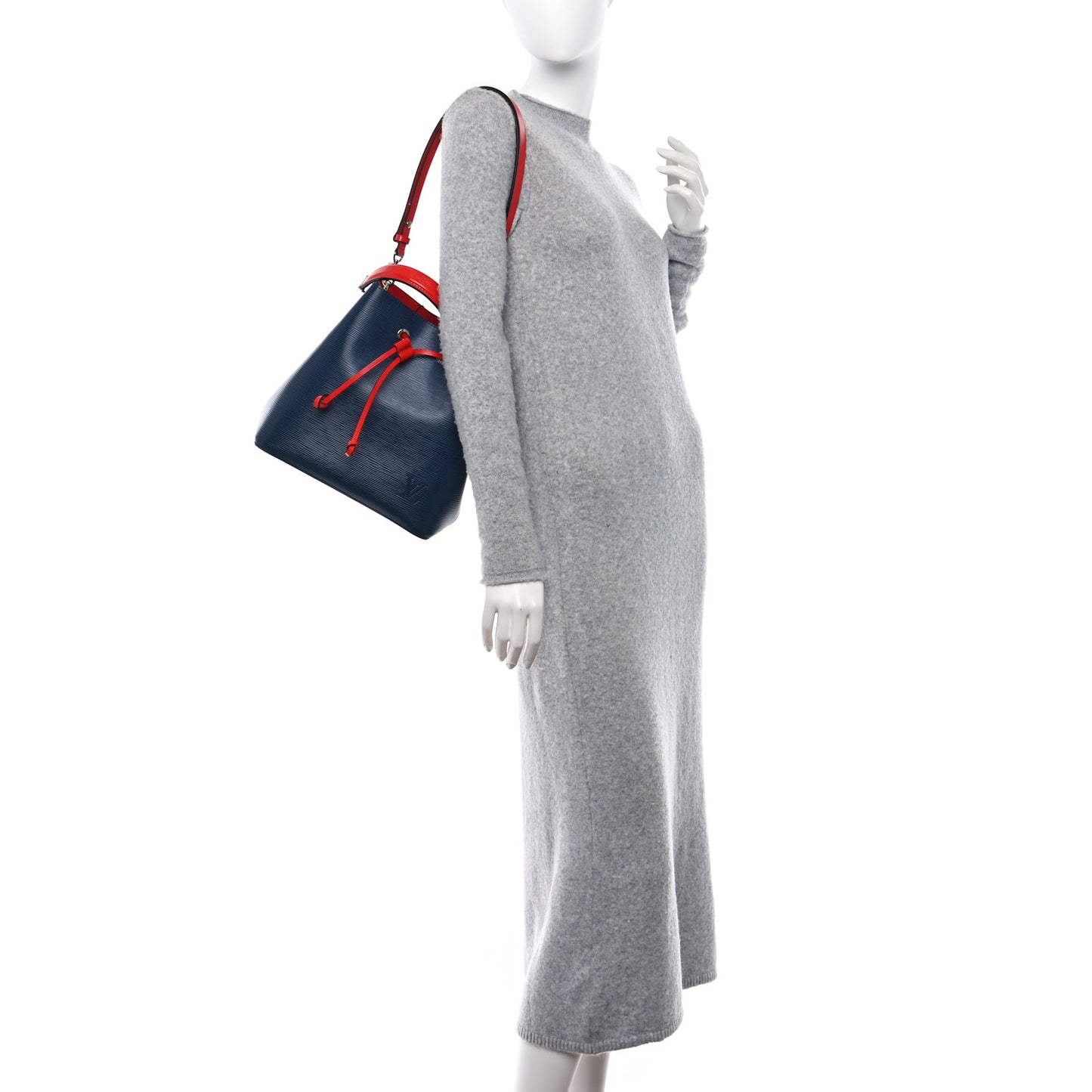 LOUIS VUITTON Epi Neonoe Indigo Coquelicot