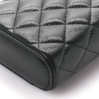 Chanel Caviar Quilted Phone Holder With Chain Black 10 of 10