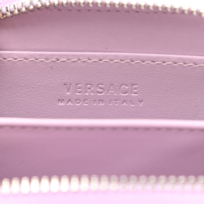 Versace Calfskin Medusa Compact Zip Around Wallet Desert Pink 6 of 7