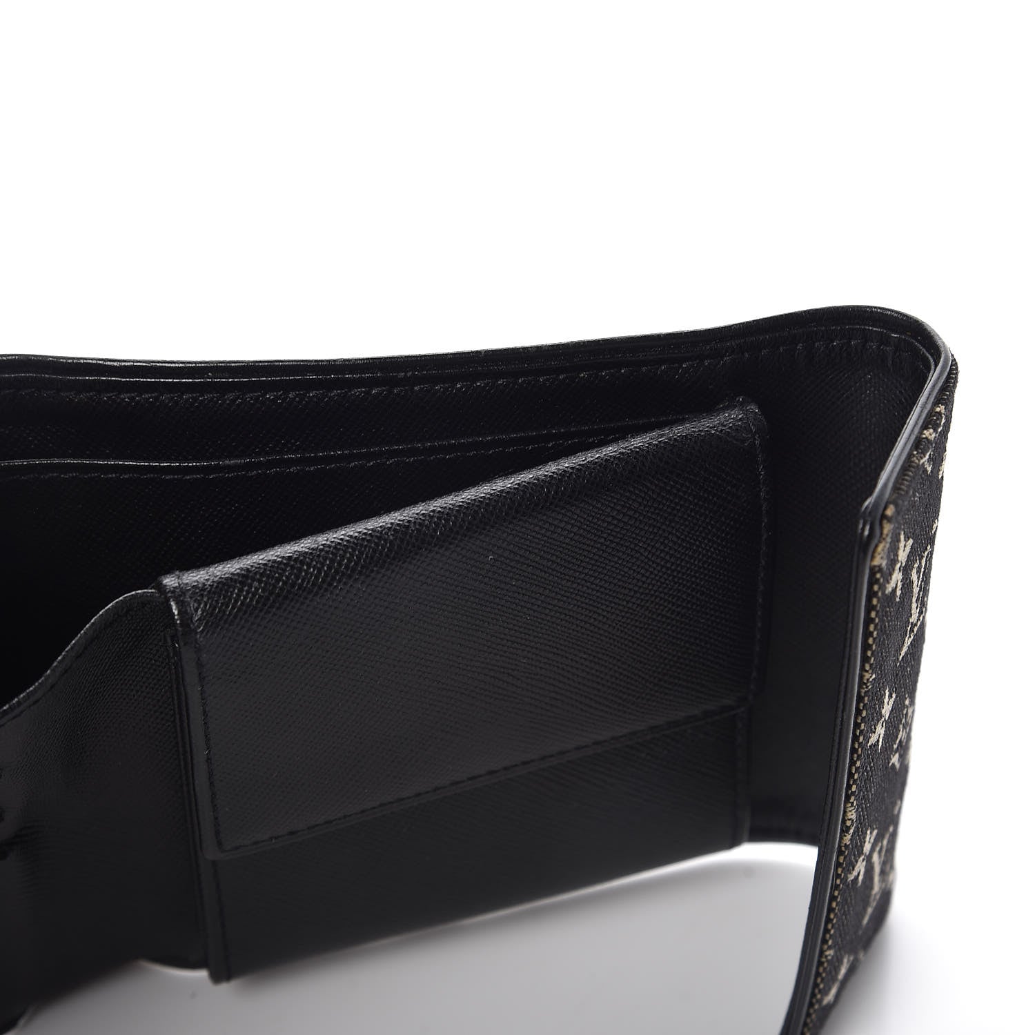 Louis Vuitton Mini Monogram Compact Wallet Black 8 of 9