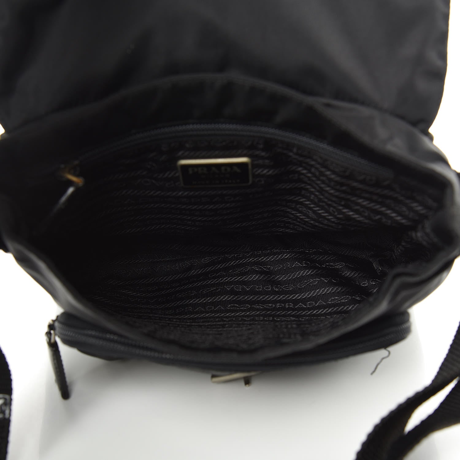 Prada Nylon Vela Messenger Black 5 of 12