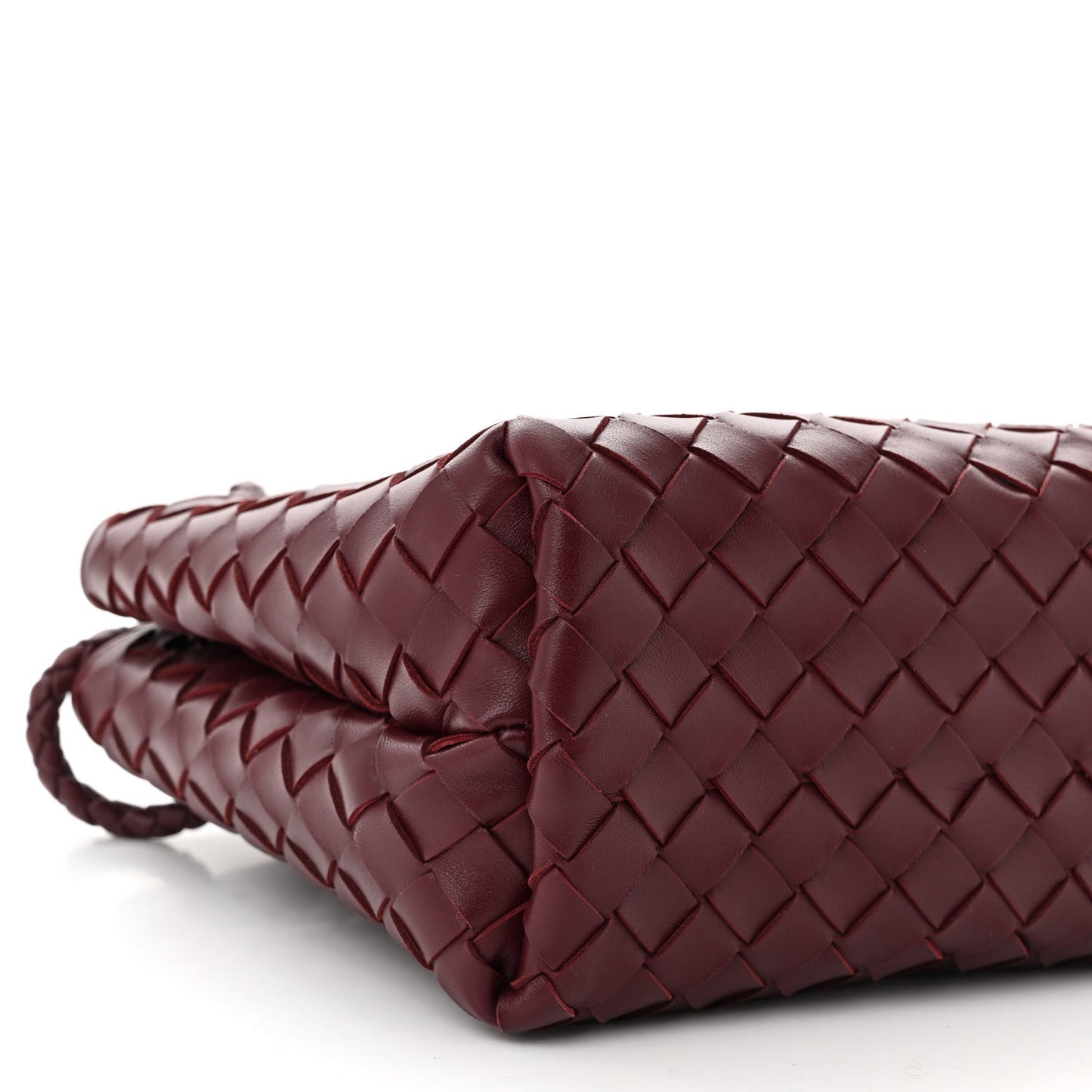 Nappa Intrecciato Small Andiamo Shoulder Bag Barolo