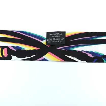 Hermes Silk Brides De Gala Shadow Twilly Black Jaune Multicolor 2 of 6