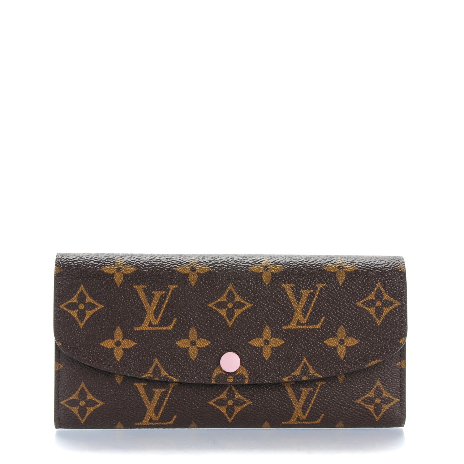 Louis Vuitton Monogram Emilie Wallet Rose Ballerine 1 of 7