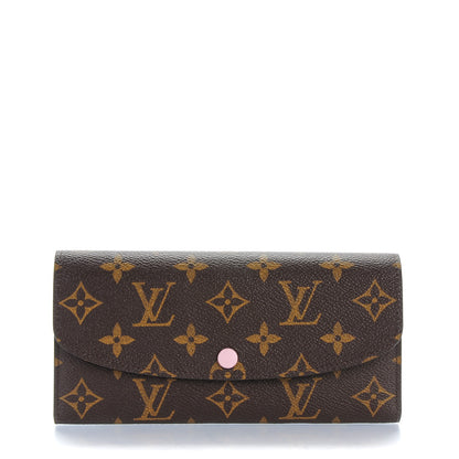 Louis Vuitton Monogram Emilie Wallet Rose Ballerine 1 of 7