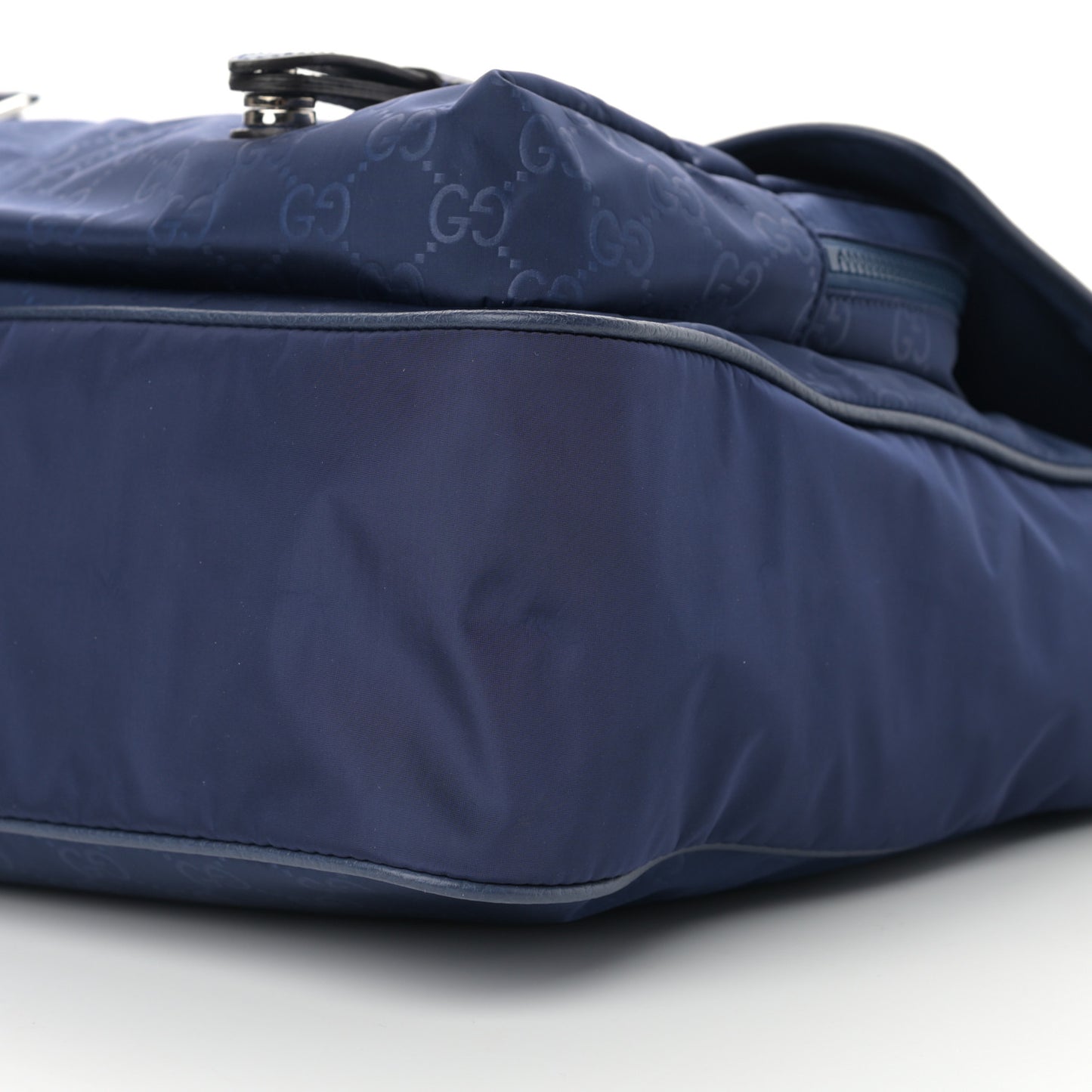 Nylon Monogram Double Buckle Flap Messenger Bag Tide