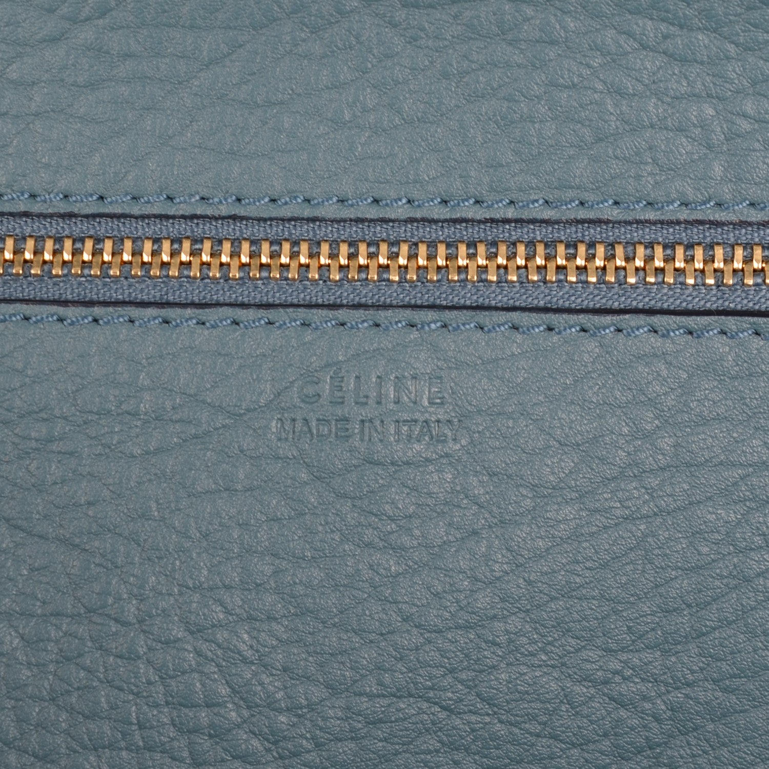 Celine Grained Calfskin Small Tie Knot Tote Denim 7 of 8