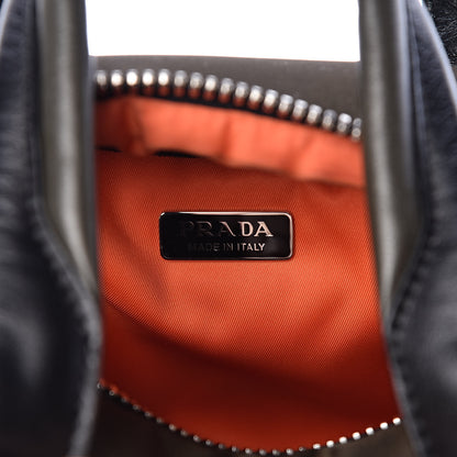 Prada Tessuto Nylon Pocket Top Handle Cargo Bag Mimetico Black 7 of 10