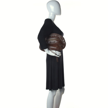 Balenciaga Chevre Classic Hardware Oval Clutch Truffle 3 of 25