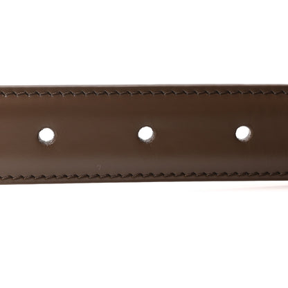 Celine Box Calfskin Small 18mm Triomphe Belt 85 34 Brown 3 of 7
