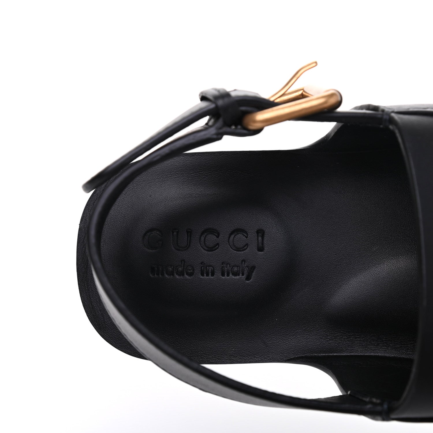 Gucci Calfskin Mens GG Marmont Sandals 7 Black 7 of 8