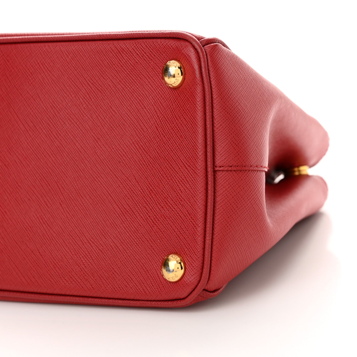 Prada Saffiano Lux Small Galleria Double Zip Tote Fuoco 9 of 13