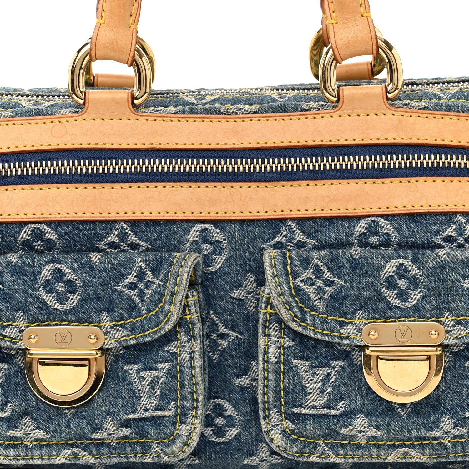 Louis Vuitton Monogram Denim Neo Speedy Blue 8 of 12