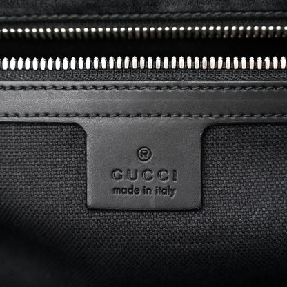 Gucci GG Supreme Monogram Web Flap Messenger Bag Black Grey 6 of 12