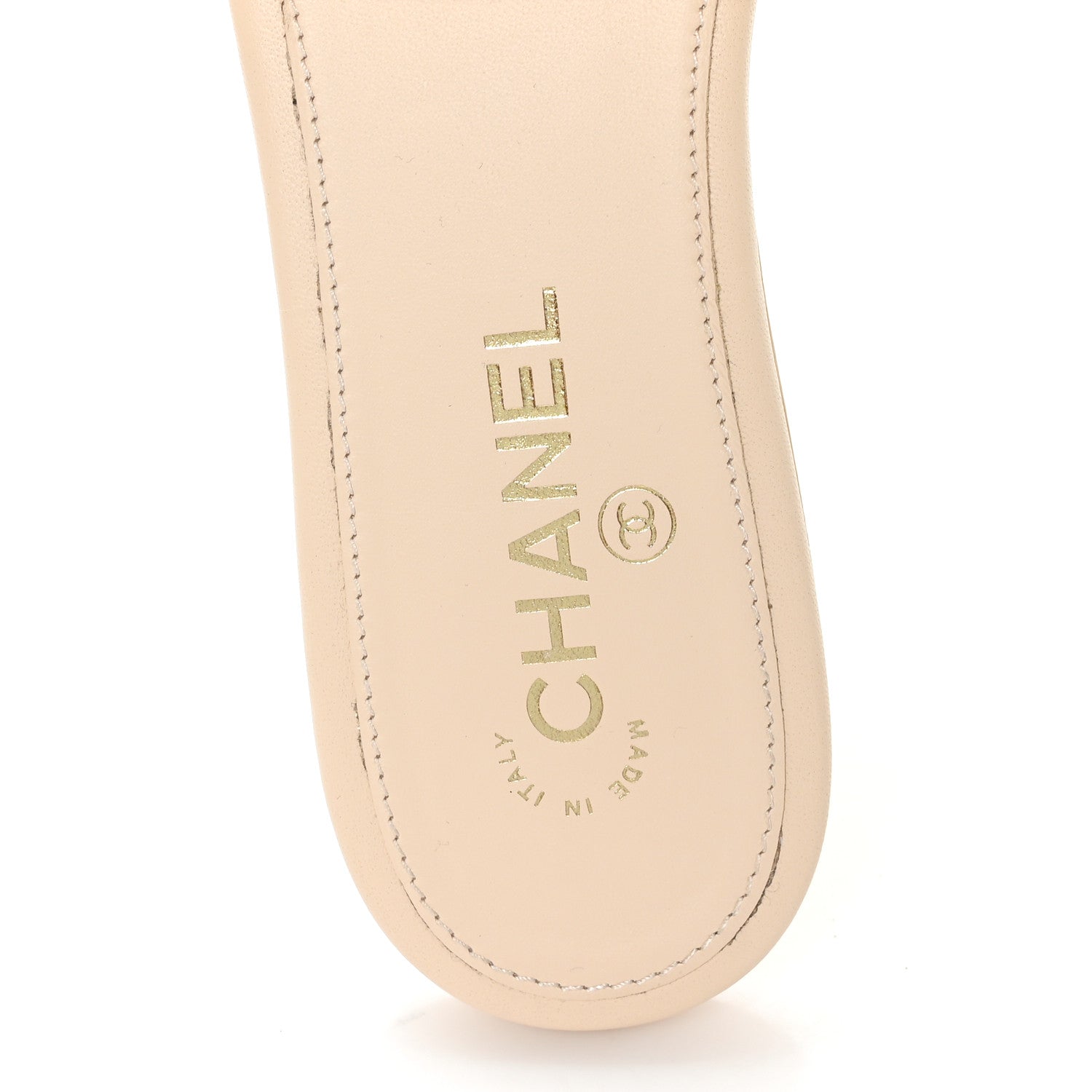 Chanel Crochet CC Mules Sandals 38.5 Beige 8 of 9