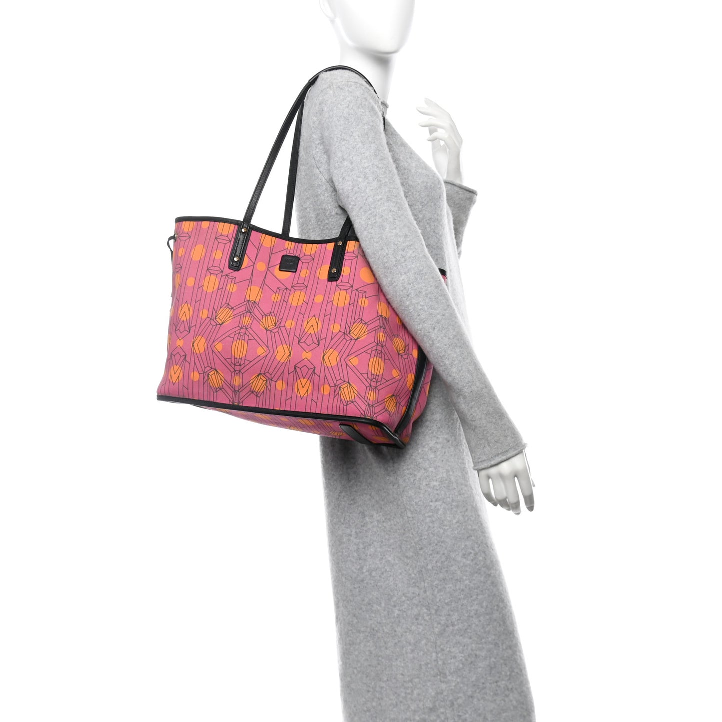 Visetos Medium Project Reversible Shopper Tote Cognac