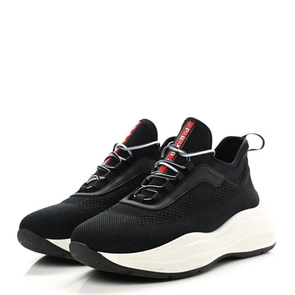 Prada Mesh Neoprene America’s Cup 45mm Sneakers 38.5 Black White 3 of 11