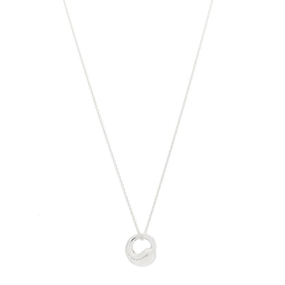 Tiffany Sterling Silver 12mm Elsa Peretti Eternal Circle Pendant Necklace 1 of 5