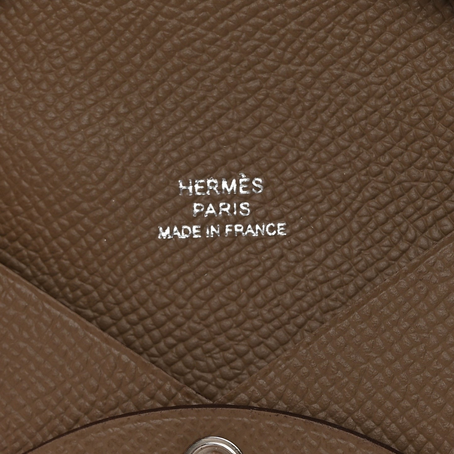 Epsom Calvi Duo Card Case Etoupe