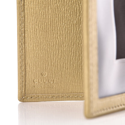 Gucci Textured Calfskin Betty Card Case Gold 6 of 7
