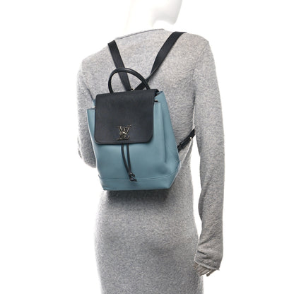 Louis Vuitton Calfskin Lockme Backpack Sky 2 of 10