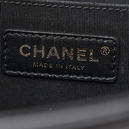 Chanel Lambskin Quilted Medium Boy Flap Black 7 of 12