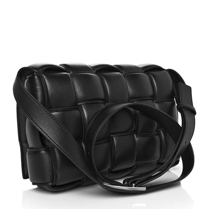 Bottega Veneta Nappa Maxi Intreccio Padded Cassette Crossbody Bag Black 3 of 9