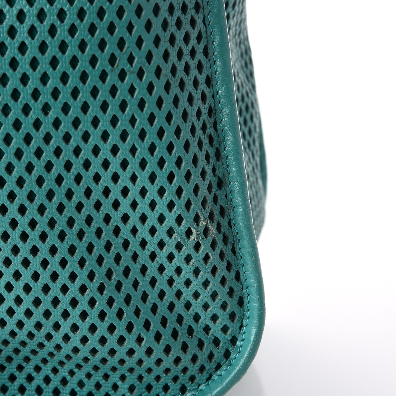 Chanel Calfskin Perforated Up In The Air Tote Green 8 of 10