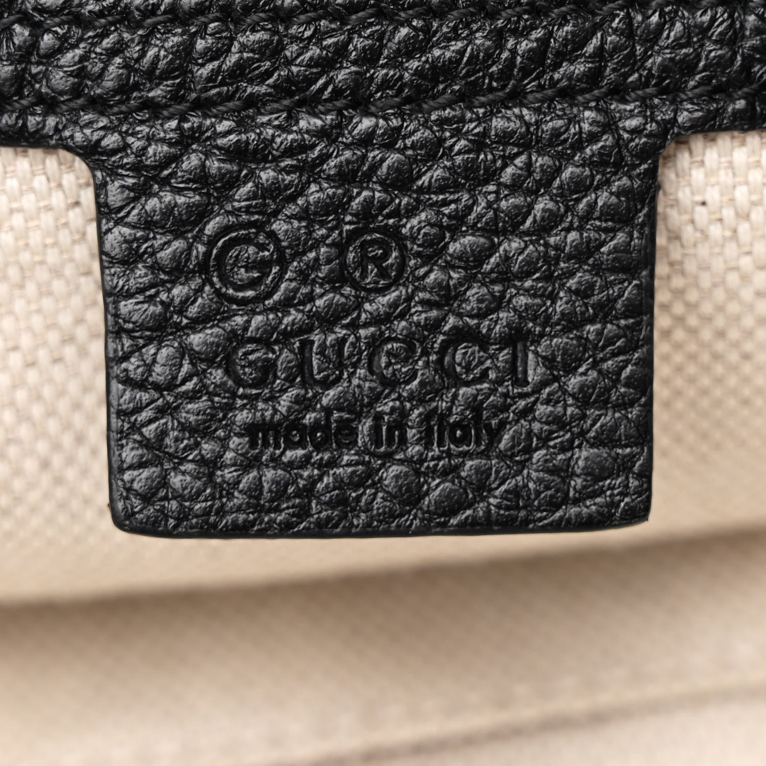 Gucci Pebbled Calfskin Large Soho Hobo Black 6 of 12