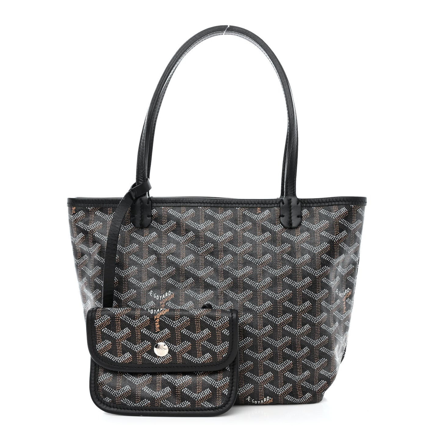 Goyardine Saint Louis Junior Jr PM Tote Black