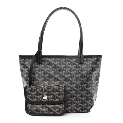 Goyard Goyardine Saint Louis Junior Jr PM Tote Black 1 of 12