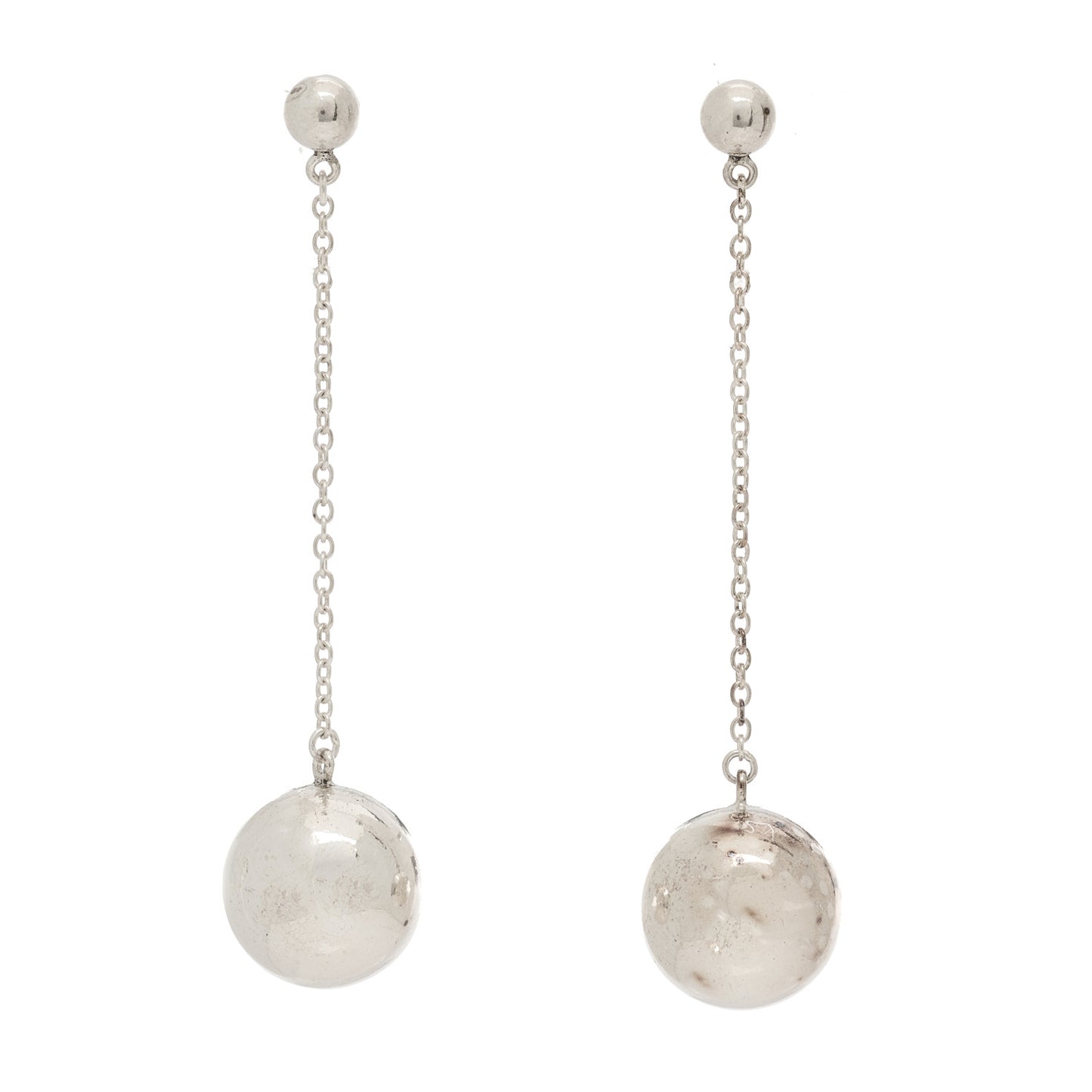 Sterling Silver 10mm HardWear Ball Drop Earrings