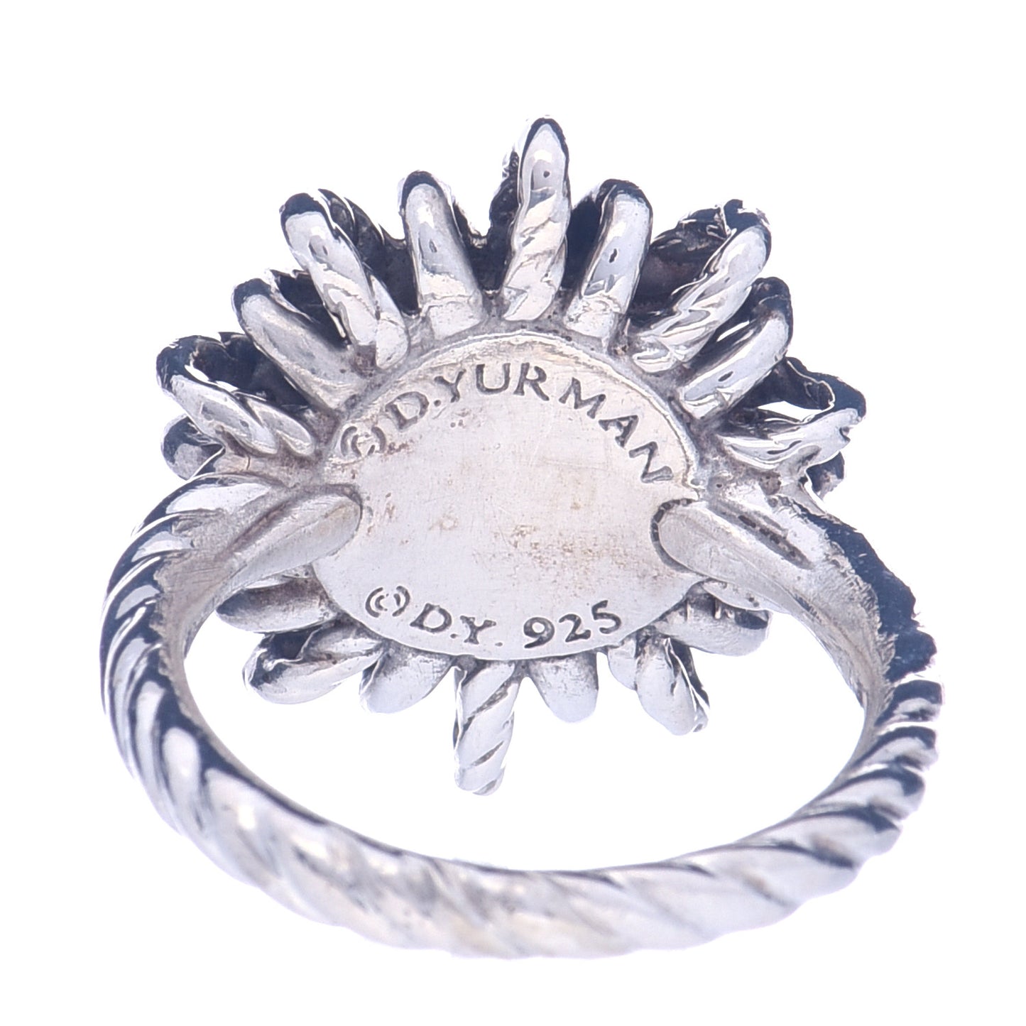 Sterling Silver Garnet Starburst Ring 47 4
