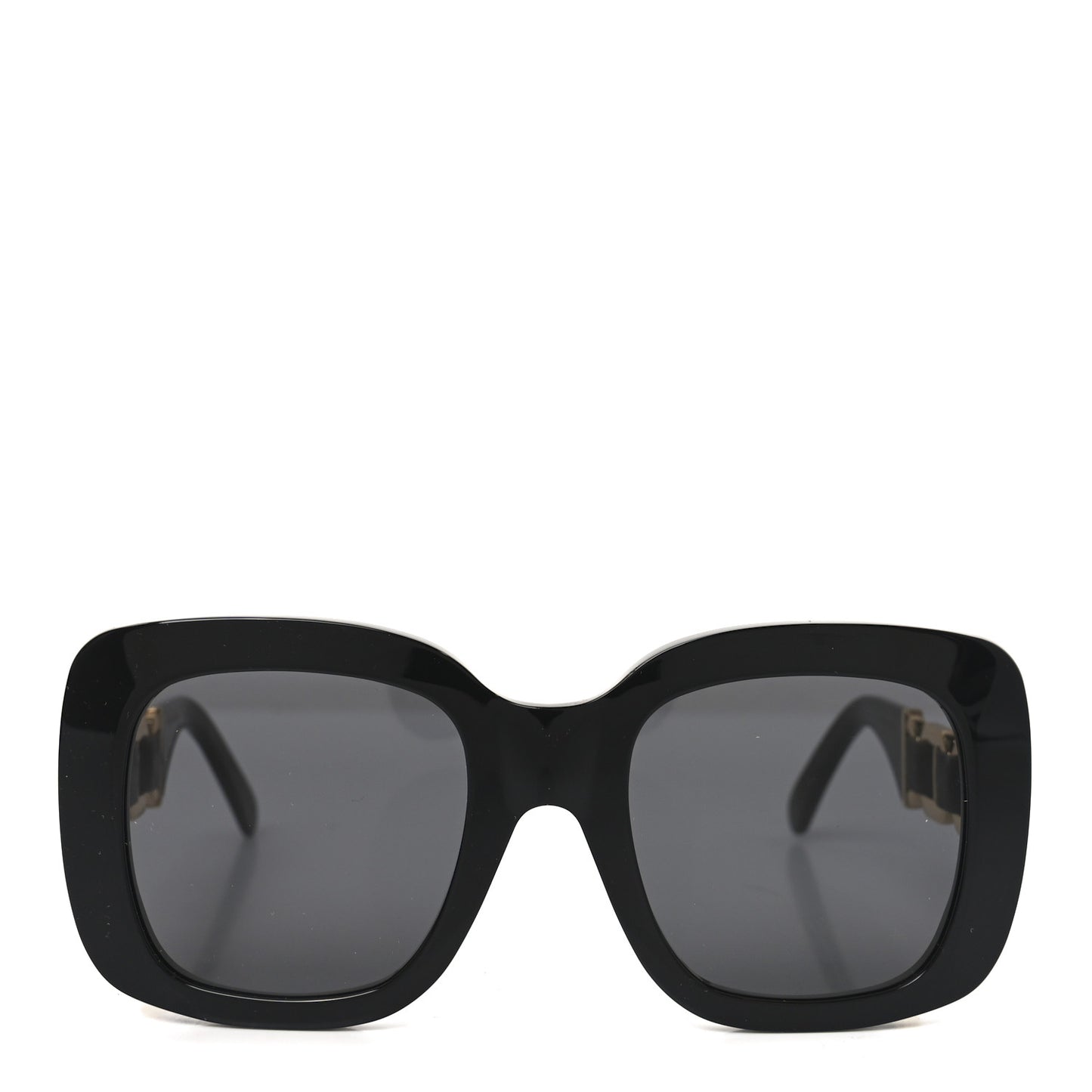 Acetate LV Chain Braided Maxi Square Sunglasses Z2861U Black