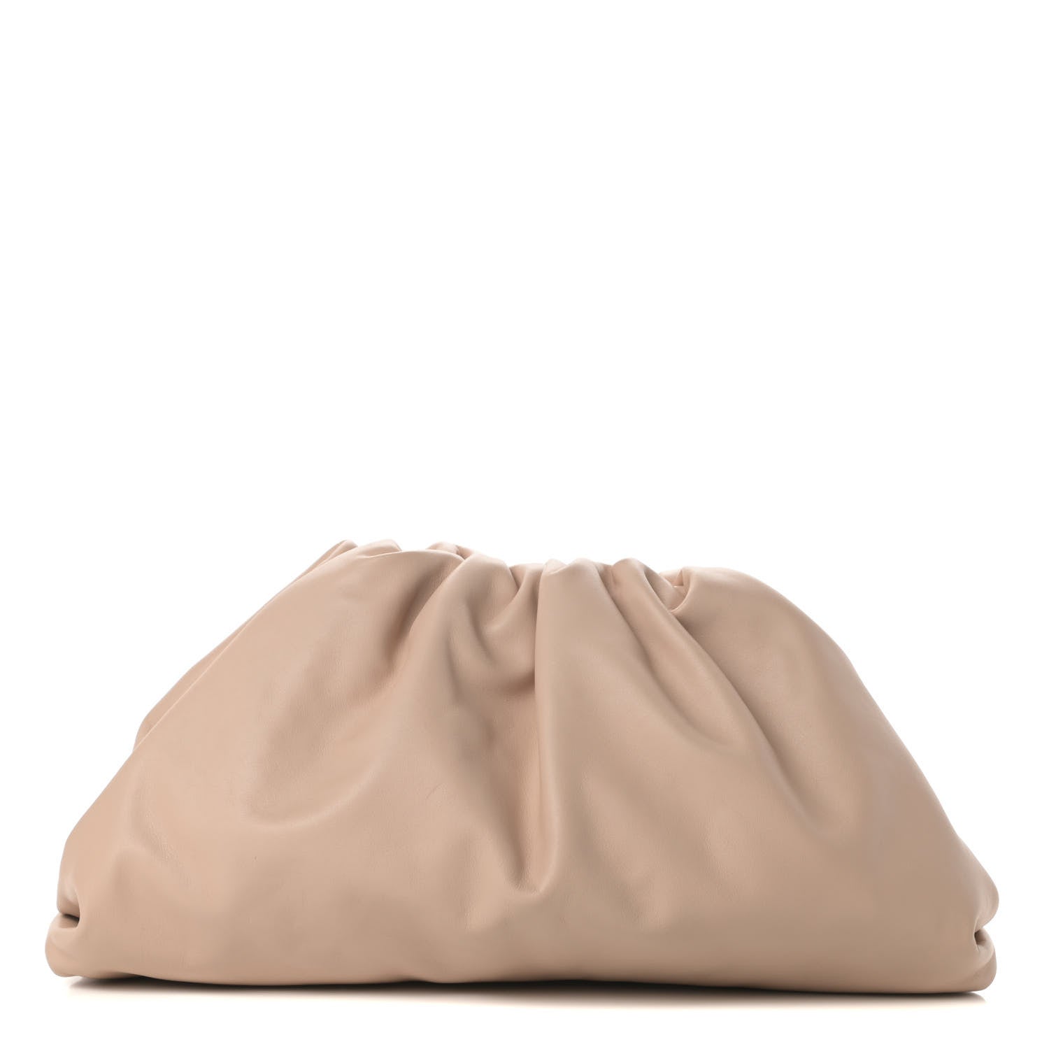 Bottega Veneta Smooth Butter Calf The Pouch Oversized Clutch Nude 1 of 9