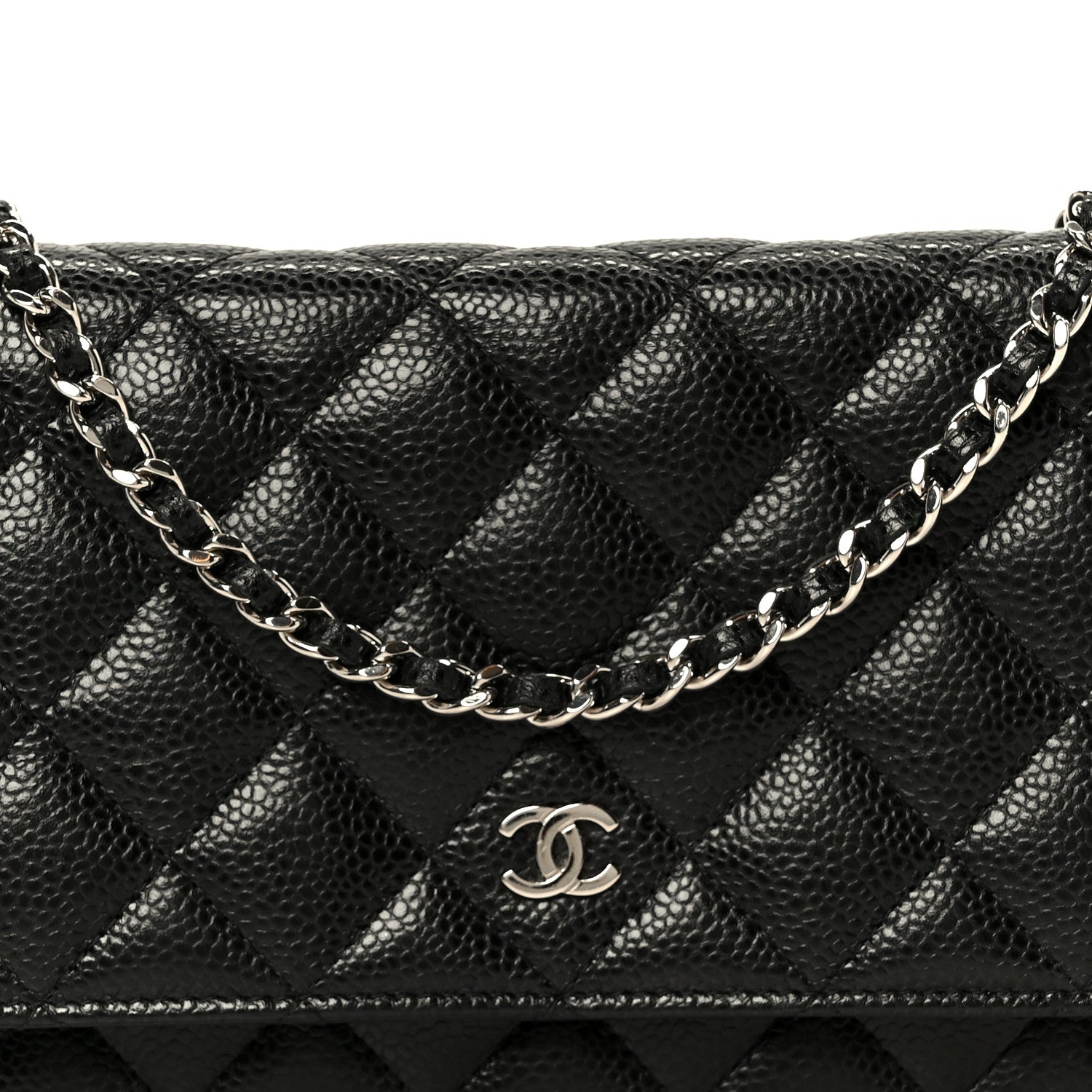 Chanel Caviar Quilted Wallet on Chain WOC Black 8 of 11