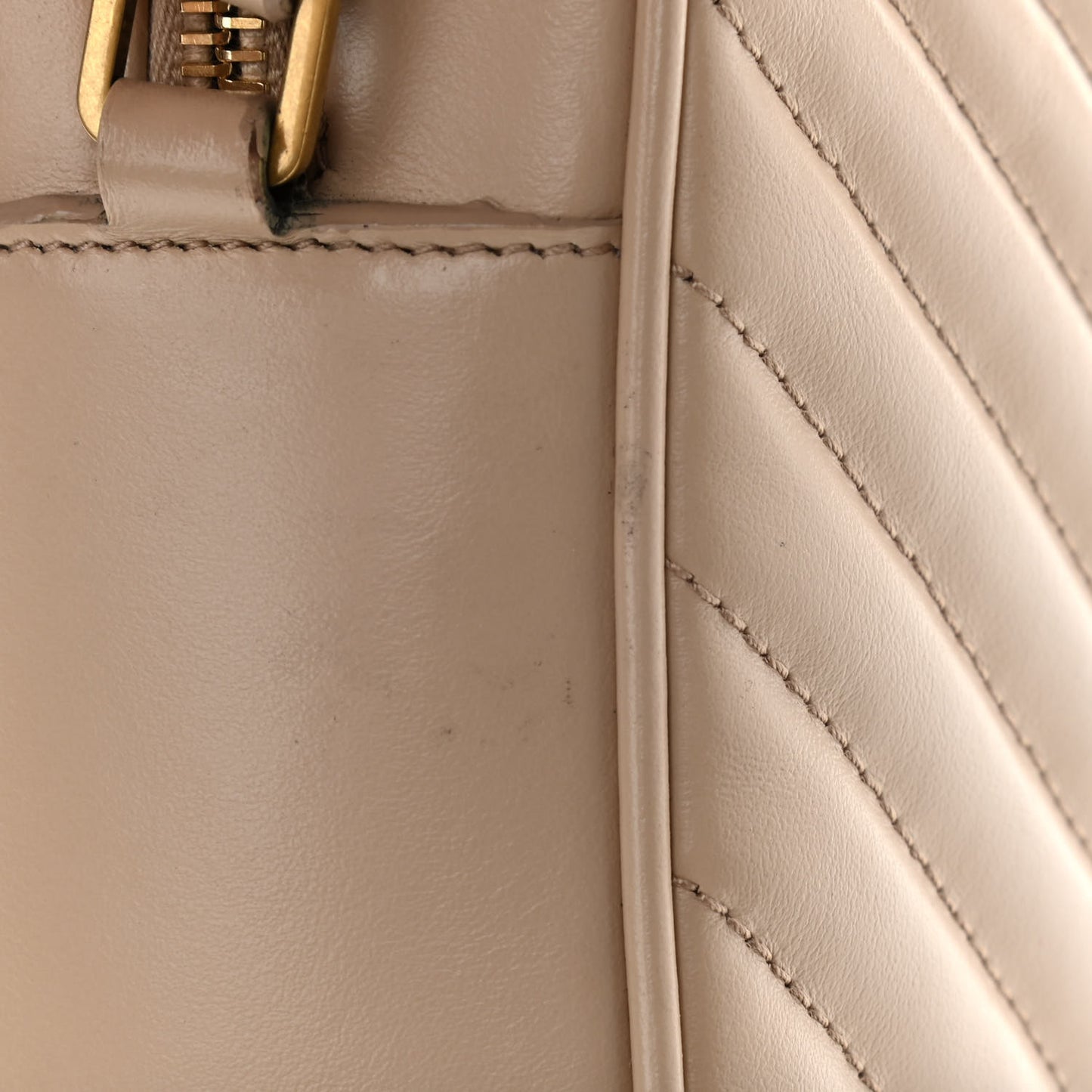 Calfskin Matelasse Monogram Lou Camera Bag Dark Latte
