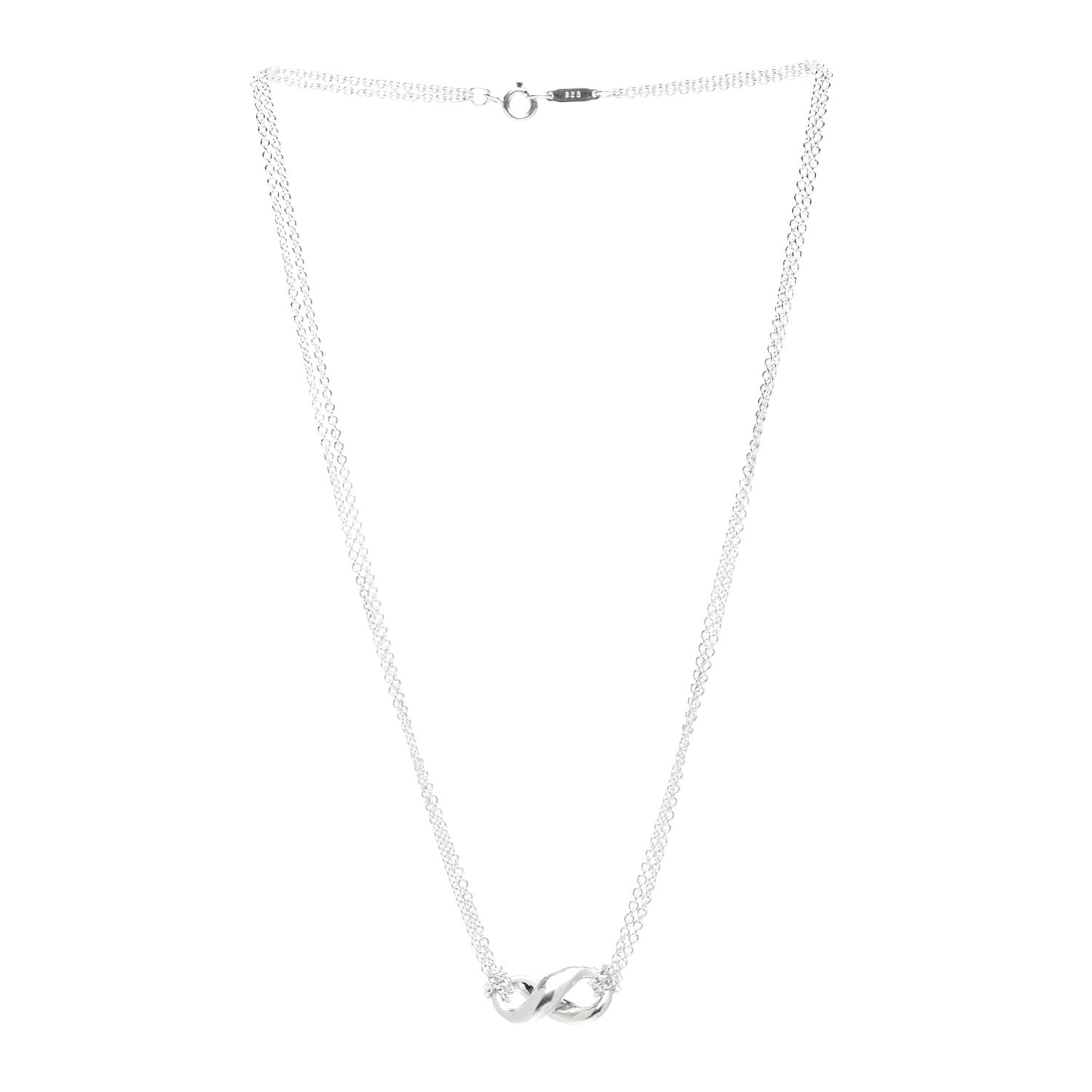Sterling Silver Figure 8 Pendant Necklace