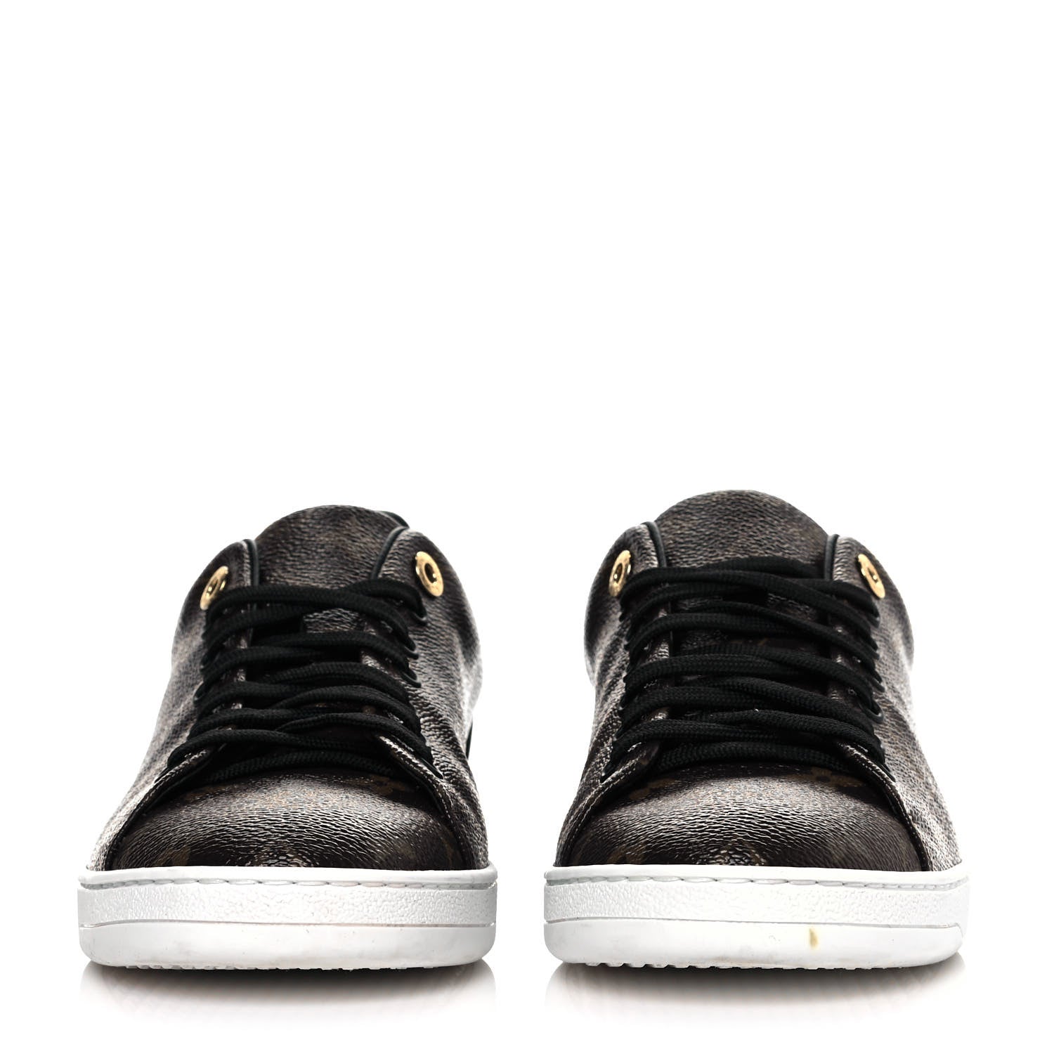 Louis Vuitton Patent Monogram Frontrow Sneakers 41 2 of 7