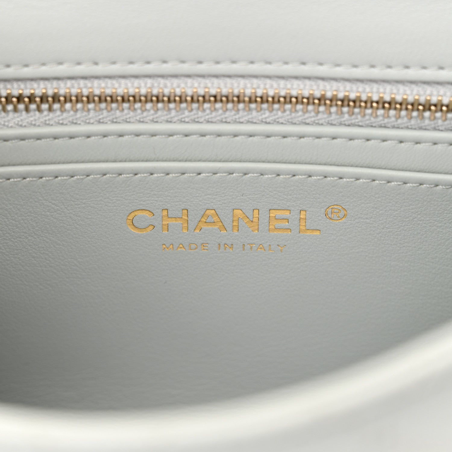 Chanel Lambskin Quilted Mini Pearl Crush Flap Light Grey 6 of 10