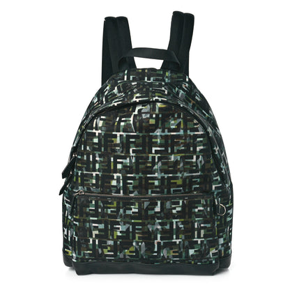 Fendi Nylon CamouFF Pouch Pocket Backpack Black Multicolor 1 of 10
