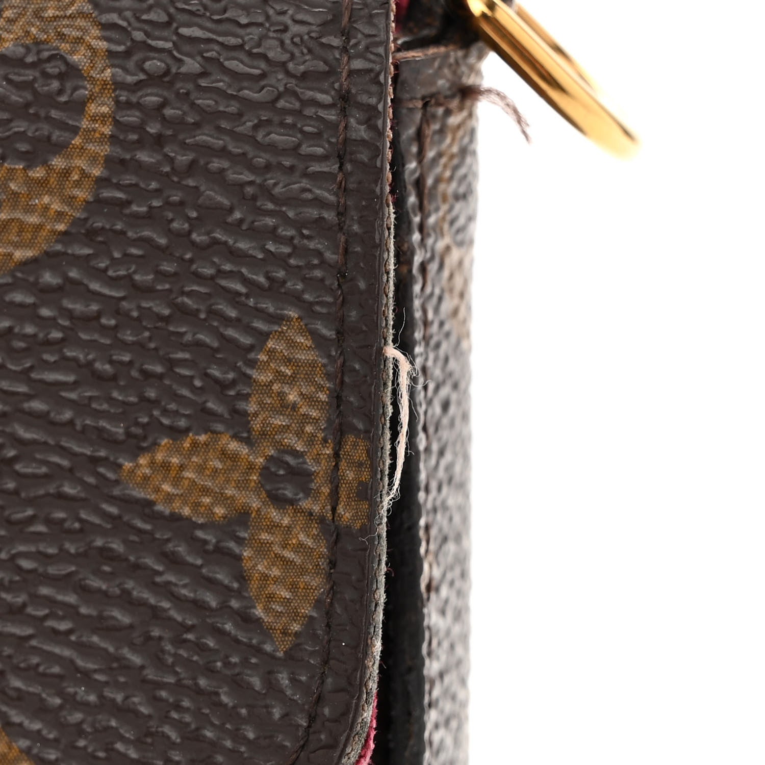 Louis Vuitton Monogram Pochette Felicie Chain Wallet Fuchsia 10 of 10