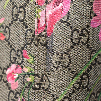 Gucci GG Supreme Monogram Blooms Large Reversible Tote Beige Multicolor Dry Rose 26 of 28