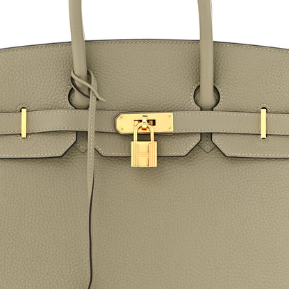 Hermes Taurillon Clemence Birkin 35 Sauge 8 of 11