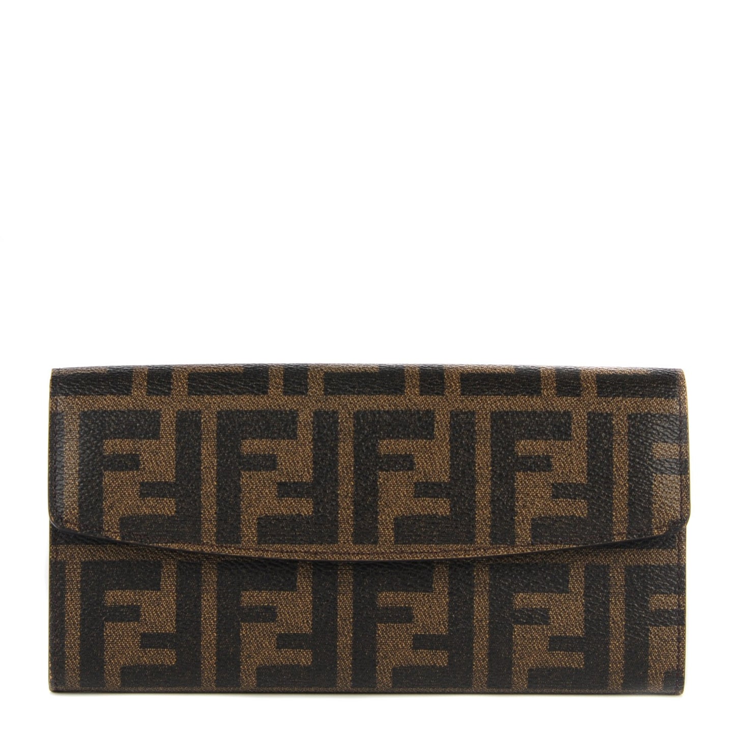 Zucca Spalmati Vitello Elite Simply Continental Wallet Tobacco Turchese
