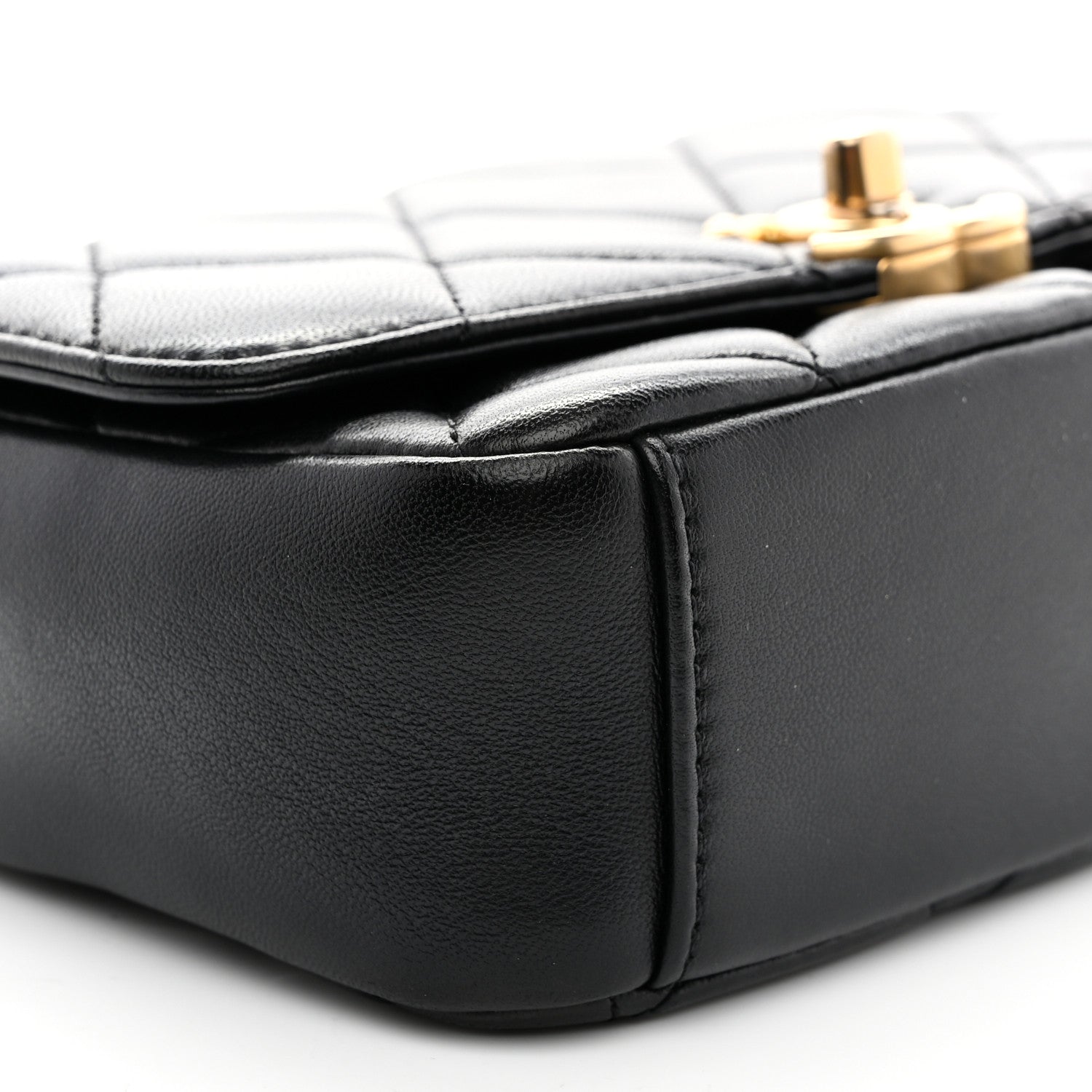 Chanel Lambskin Quilted Small CC Coin Flap Bag Black 9 of 10