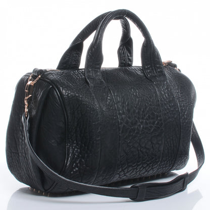 Alexander Wang Leather Rocco w Rose Gold Hardware Black 3 of 7