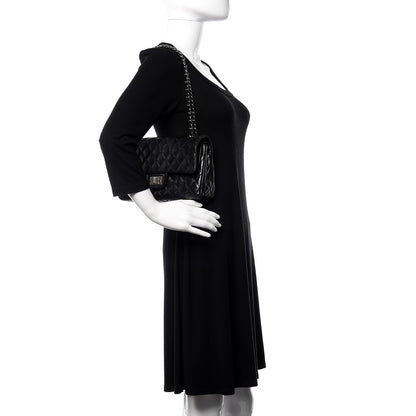 Chanel Lambskin Quilted Medium Hybrid Reissue Flap Black 2 of 13